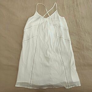 Old Navy White Cotton Strappy Mini Dress